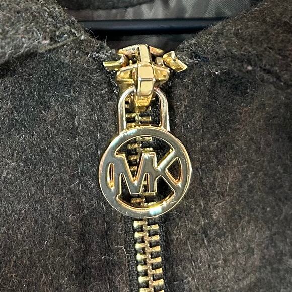 MICHAEL Michael Kors Zip-Front Walker Coat Size S Wool Blend Mid-Weight Winter - Picture 7 of 10